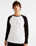 T-shirt with long raglan sleeves