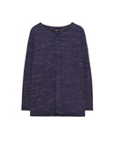 Long sleeve T-shirt with buttoned collar