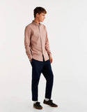 Solid-coloured twill shirt
