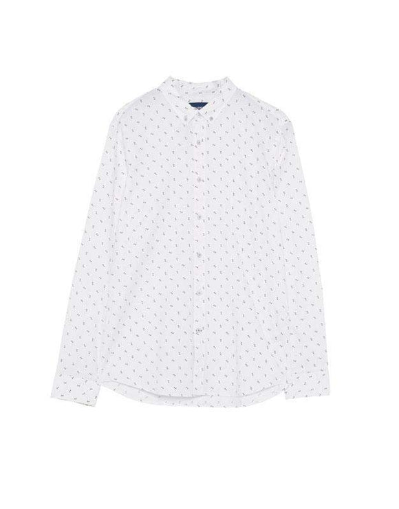 Printed Oxford shirt