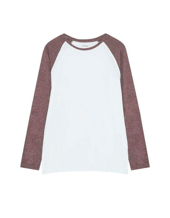 T-shirt with long raglan sleeves