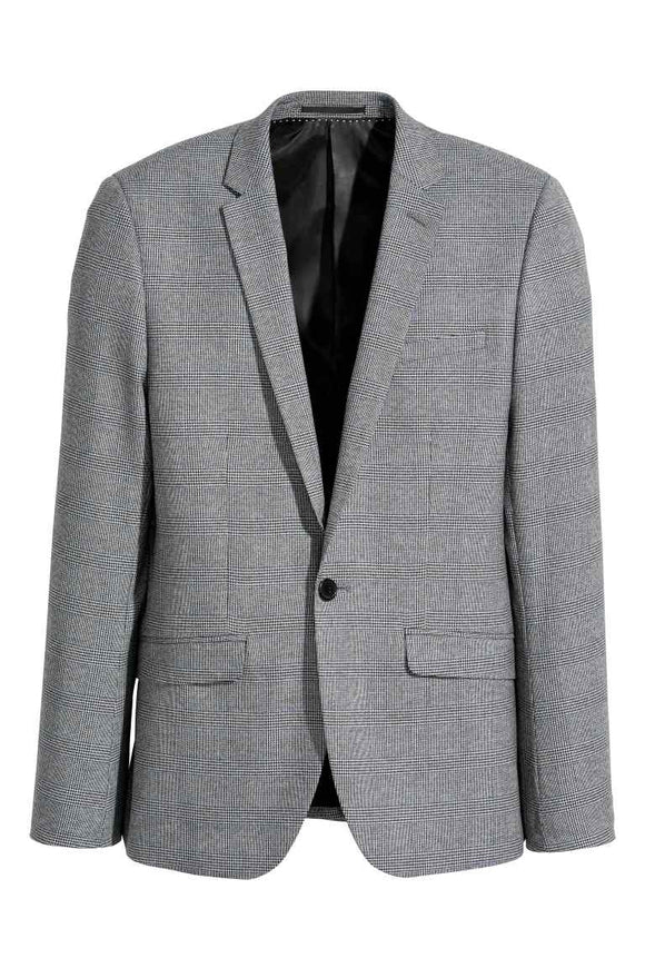 Checked jacket Skinny fit