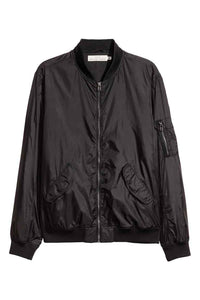 Nylon bomber jacket